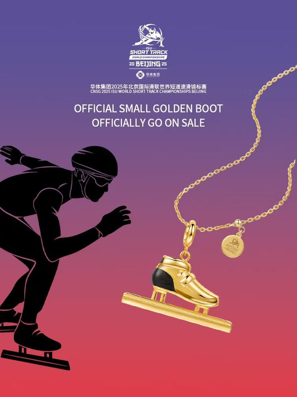 ONESWEAR Short track speed skating necklace (18K gold plating)（ISU Special Edition）